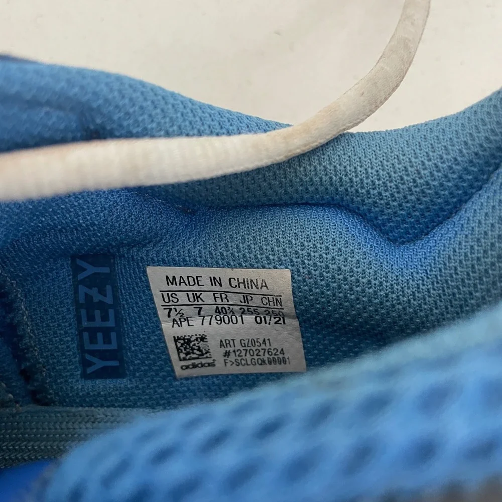 Adidas Yeezy Boost 700 Bright Blue GZ0541 Blue/Orange Men's Size 7.5 NO BOX